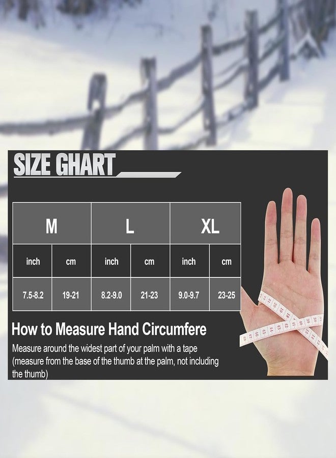 Xeitive Winter Gloves Touchscreen Gloves Cold Weather Windproof Gloves Warm Thermal Gloves for Running Cycling Outdoor Activities for Men and Women - Image 4